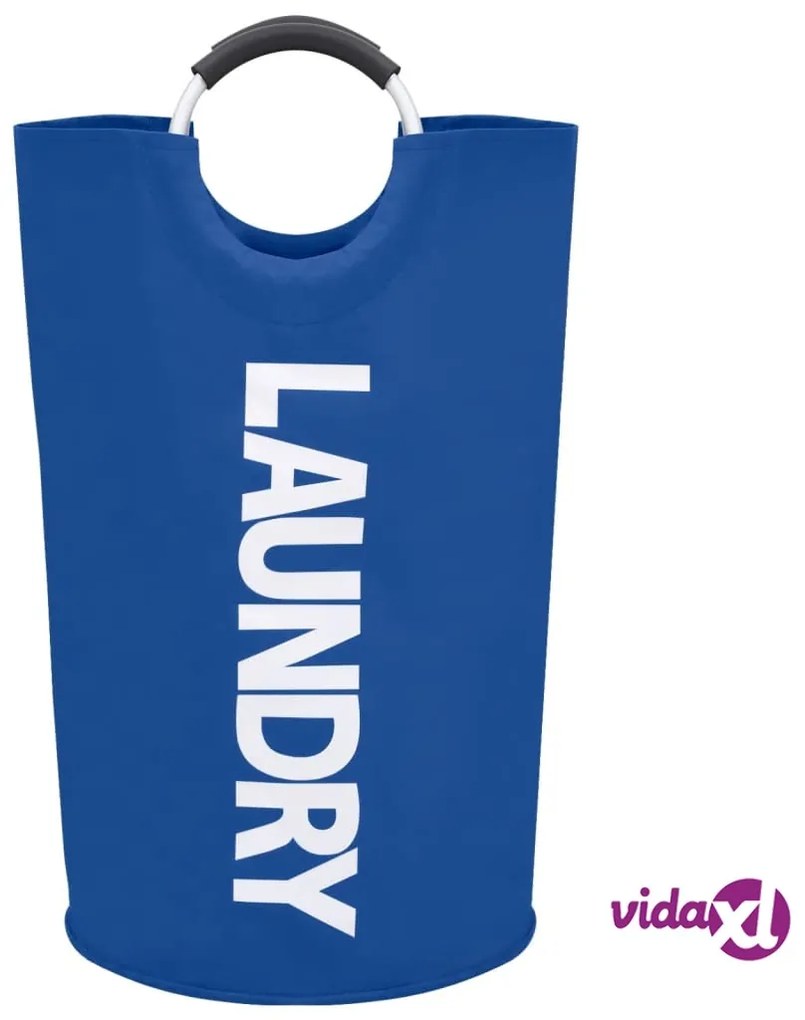 vidaXL Portabiancheria 2 pz Blu