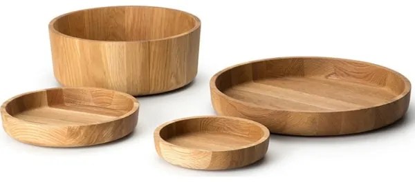 Continenta C4135 - Ciotola in legno 38x5,4 cm rovere