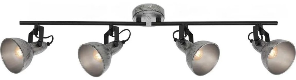 Briloner 2049-044 - Faretto RETRO 4xE14/40W/230V grigio