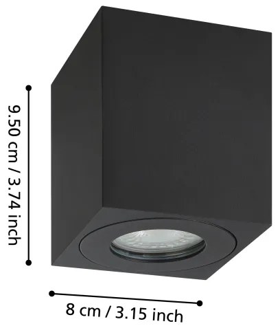 Eglo 901029 - Luce Spot da esterno TORRECOLA 1xGU10/5W/230V 8x8cm IP44