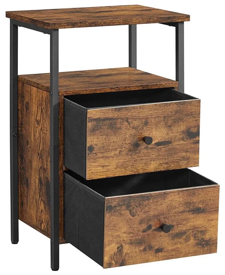 Comodino ARIN marrone/nero