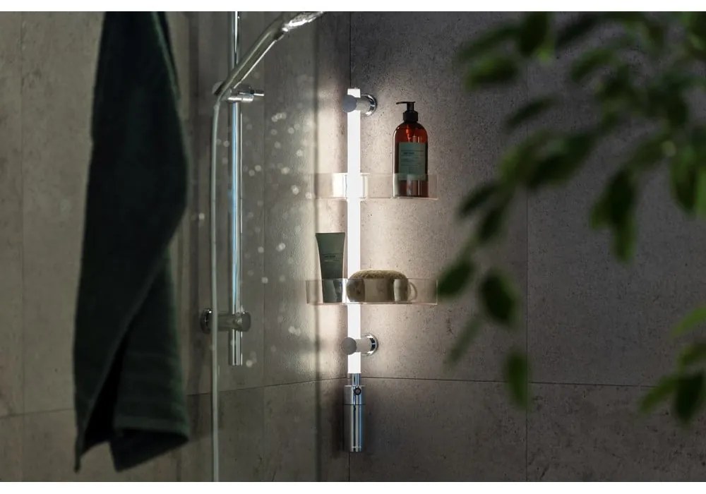 Mensola trasparente autoportante per il bagno - Wenko