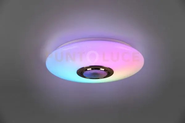 Musica plafoniera led 15,5w 1700lm, 3000 - 6000k diffusore bianco c...