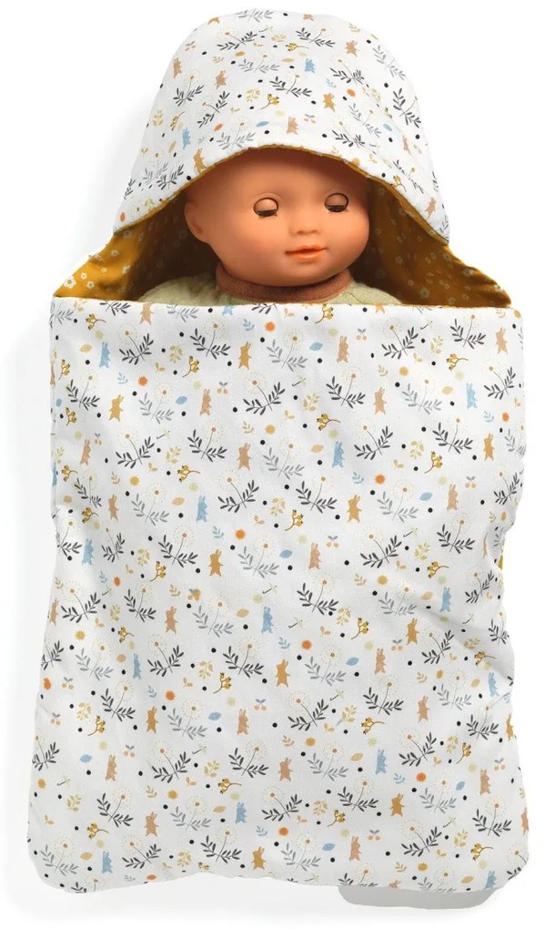 Baby Pomea - Nido d’angelo per bambole con stampa di conigli