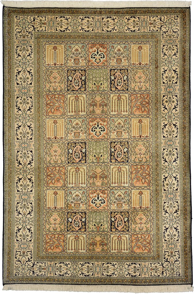 Tappeto orientale 130x190 Beige (Indian) Annodato A Mano