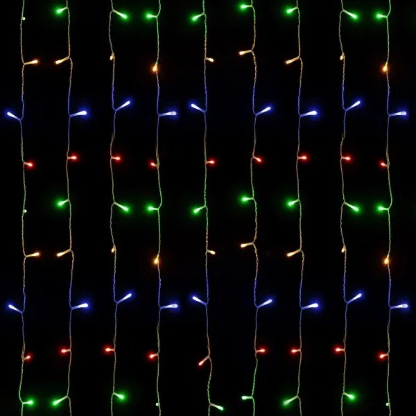 Aigostar - LED RGBY Catena luminosa natalizia per esterni 234xLED/3,6W/230V 1,2x1,8m IP44