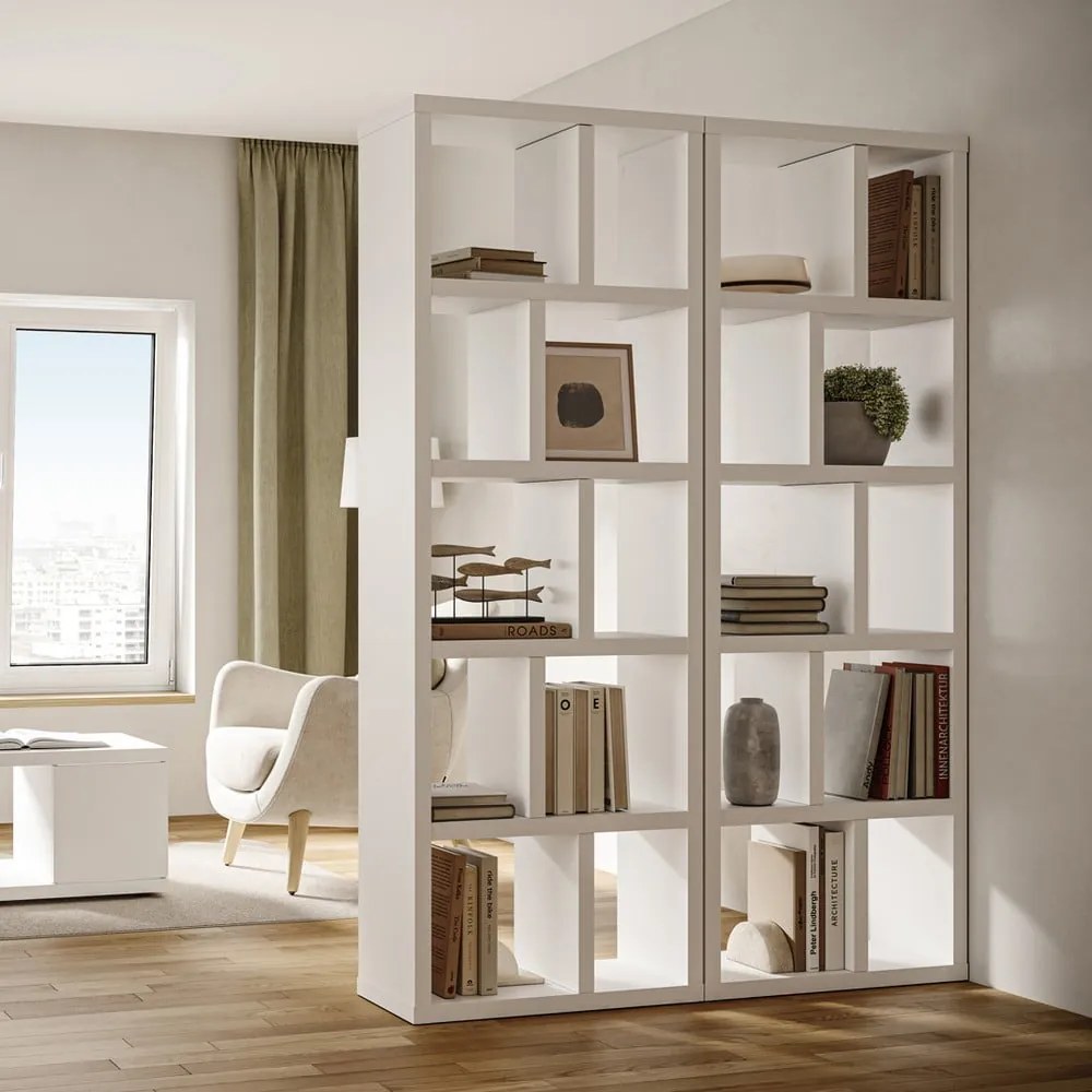 Libreria bianca 70x198 cm Berlin - TemaHome