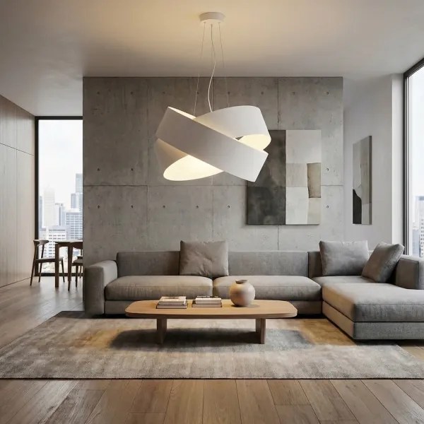 Lampadario a sospensione con filo VIENO 3xE27/15W/230V bianco