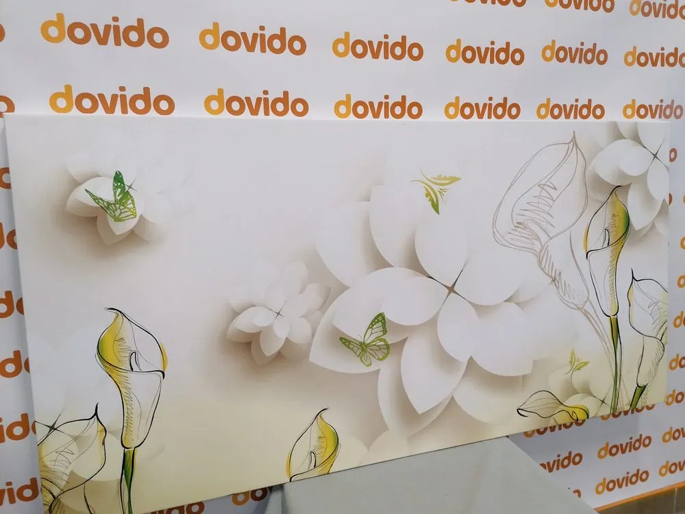 Quadro su tela – Fiori astratti