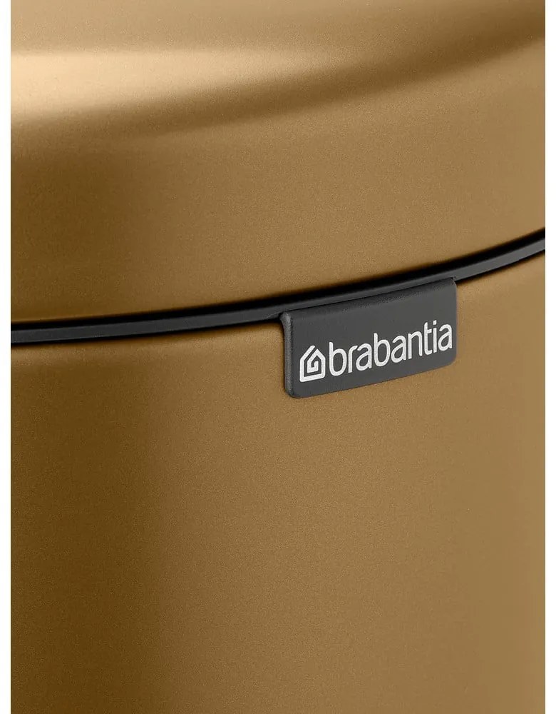 Cestino per la spazzatura color ottone in acciaio con pedale 30 l NewIcon – Brabantia