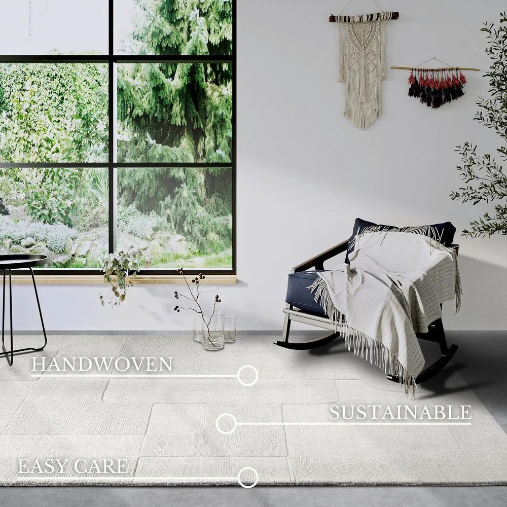 Tappeto color crema in lana tessuto a mano 190x280 cm Charlotte - Villeroy&amp;Boch