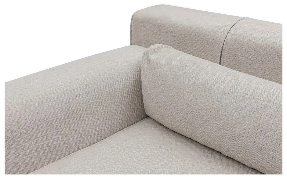 Divano angolare beige chiaro, angolo sinistro Jivago - Artie