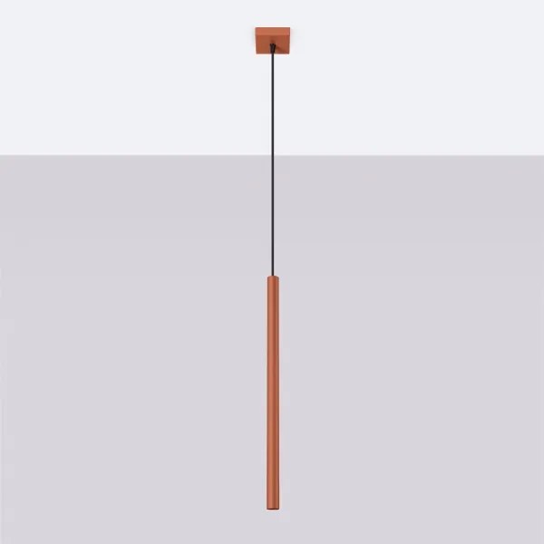Sollux SL.1524 - Lampadario a sospensione con filo PASTELO 1xG9/8W/230V rosso
