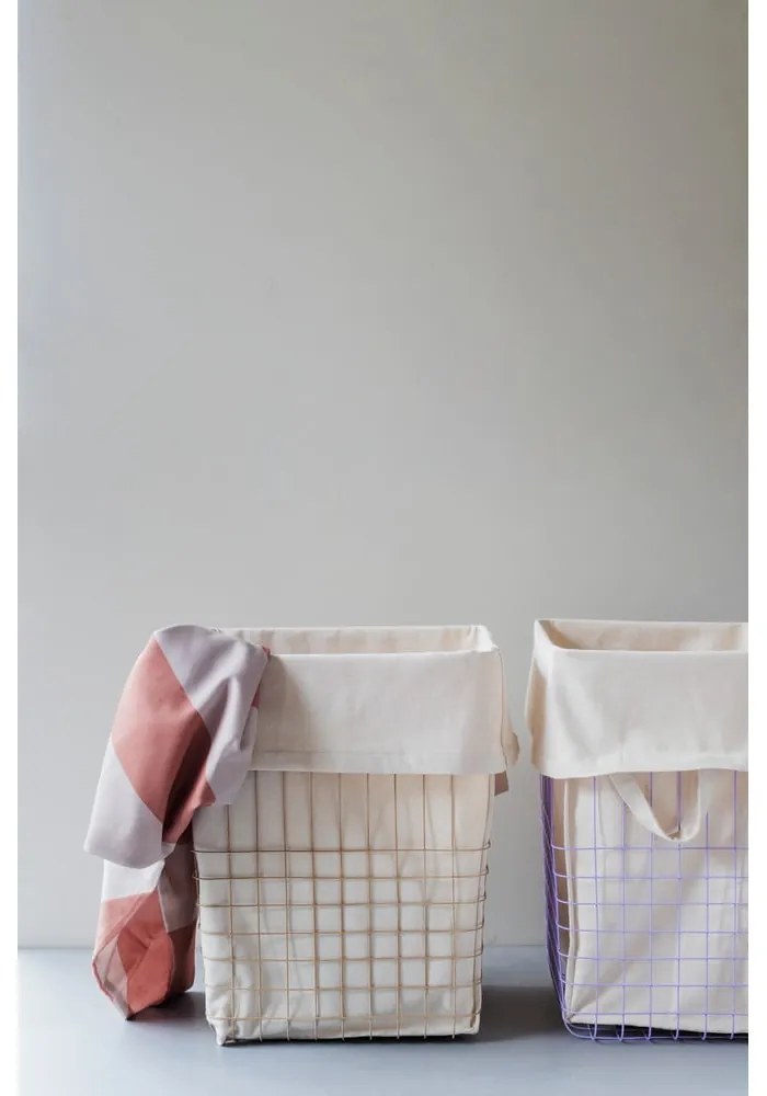 Cesto portabiancheria in metallo beige 64 l Store-It - Mette Ditmer Denmark