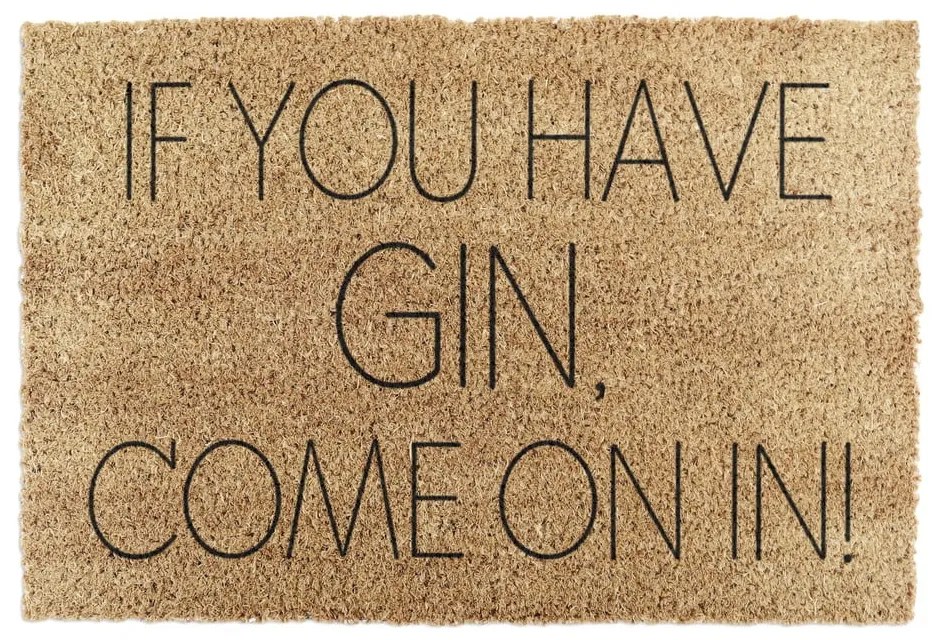 Zerbino in cocco 40x60 cm If You Have Gin - Artsy Doormats