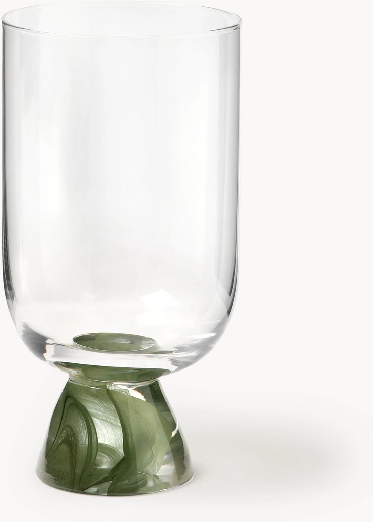 Set di 4 bicchieri da long drink in vetro soffiato Nebia