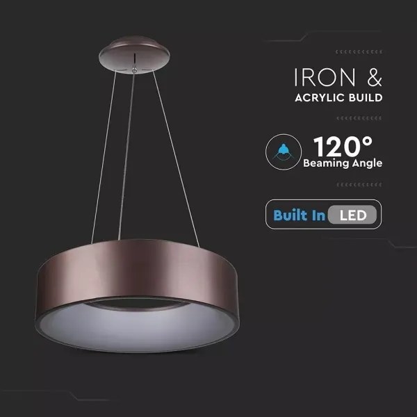 Lampadario LED dimmerabile sospeso con cavo 20W/230V