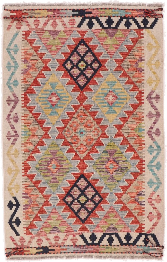 Kilim Tappeto 80 x 130 (Afghanistan) Tessuto A Mano