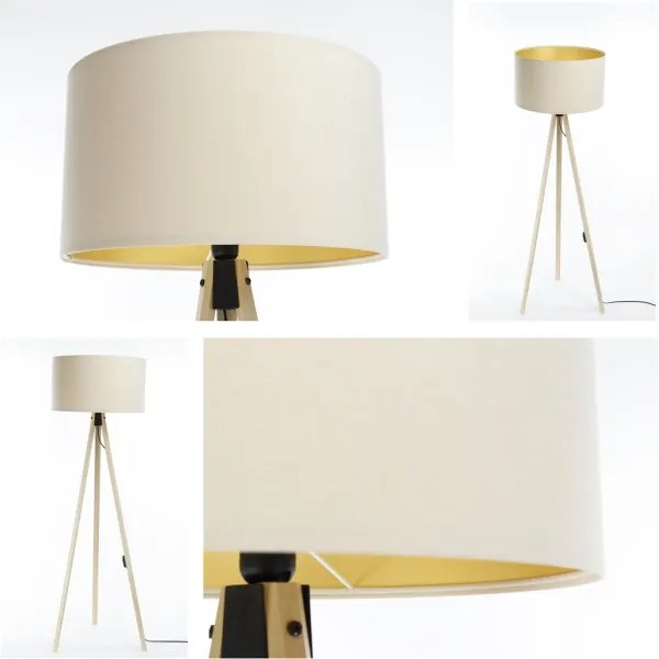 Lampada da terra STANDART 1xE27/60W/230V panna/beige