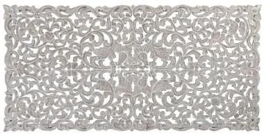 Testiera del Letto DKD Home Decor Bianco Naturale Legno Legno MDF 160 x 3,5 x 80 cm