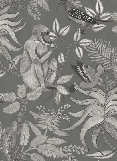 Cole & Son Carta da parati Savuti - Charcoal