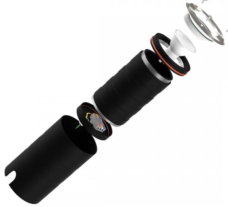 Faro Carrabile GU10 IP67 Orientabile, Acciaio INOX 304 - Doppio Pressacavo Colore del corpo Inox