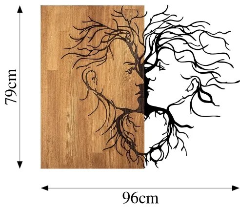 Decorazione da muro 96x79 cm amore