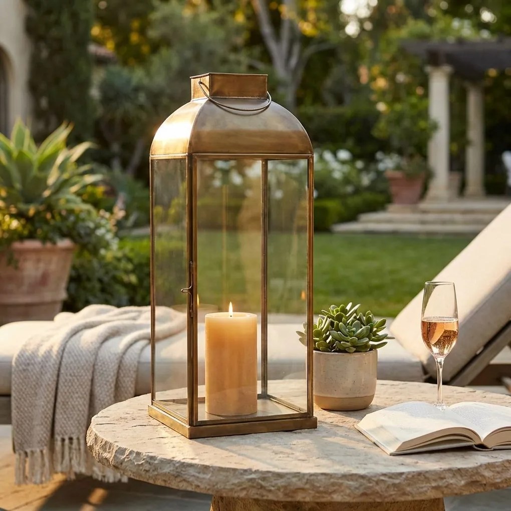 CHANEL - lanterna in vetro e acciaio