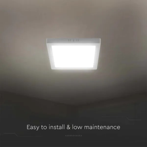 Plafoniera LED LED/24W/230V 6500K 28,7x28,7 cm bianco