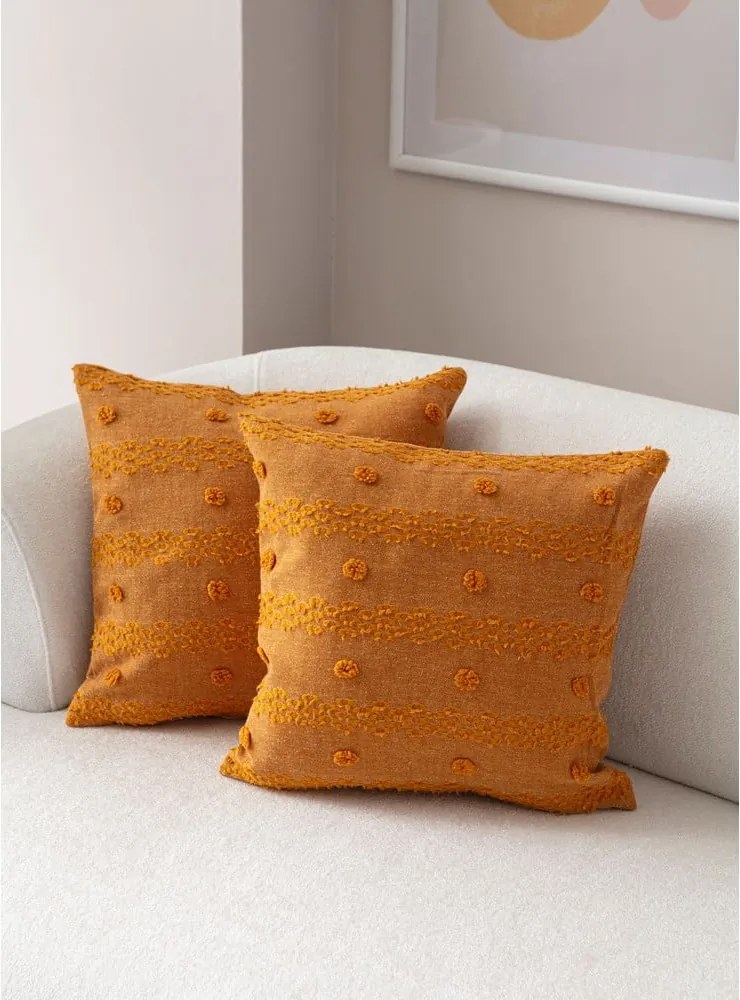 Federe decorative in set 2 pz 43x43 cm Tuffet – Mioli Decor