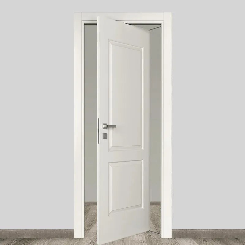 Porta interna rototraslante Austin in MDF colore bianco, L 70 x H 210 cm, apertura reversibile
