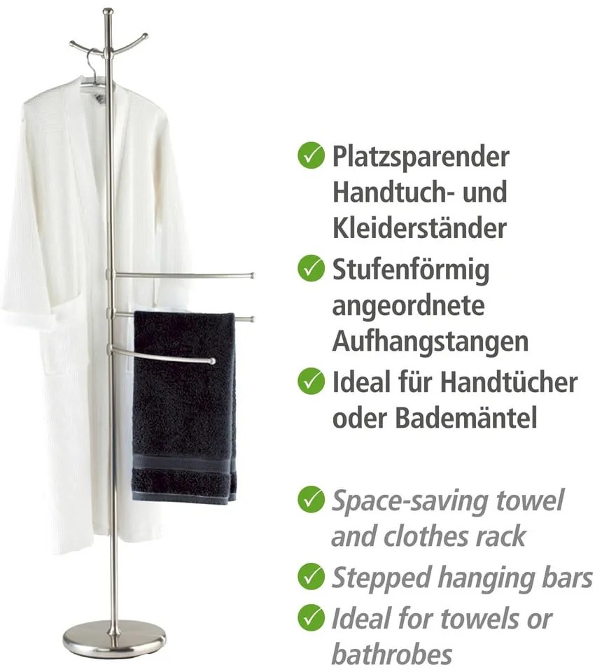 Supporto per asciugamani e accappatoi Adiamo - Wenko