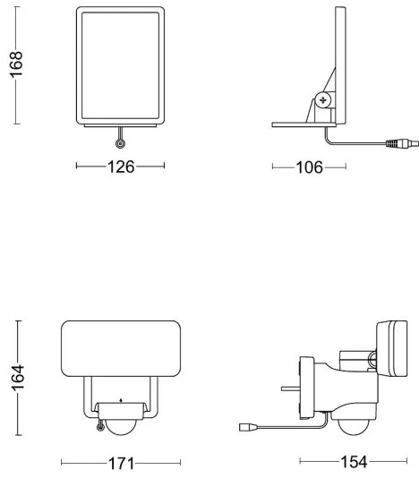 Philips - Applique a LED solare con sensore TYLUS LED/6W/3,7V 3000K IP44