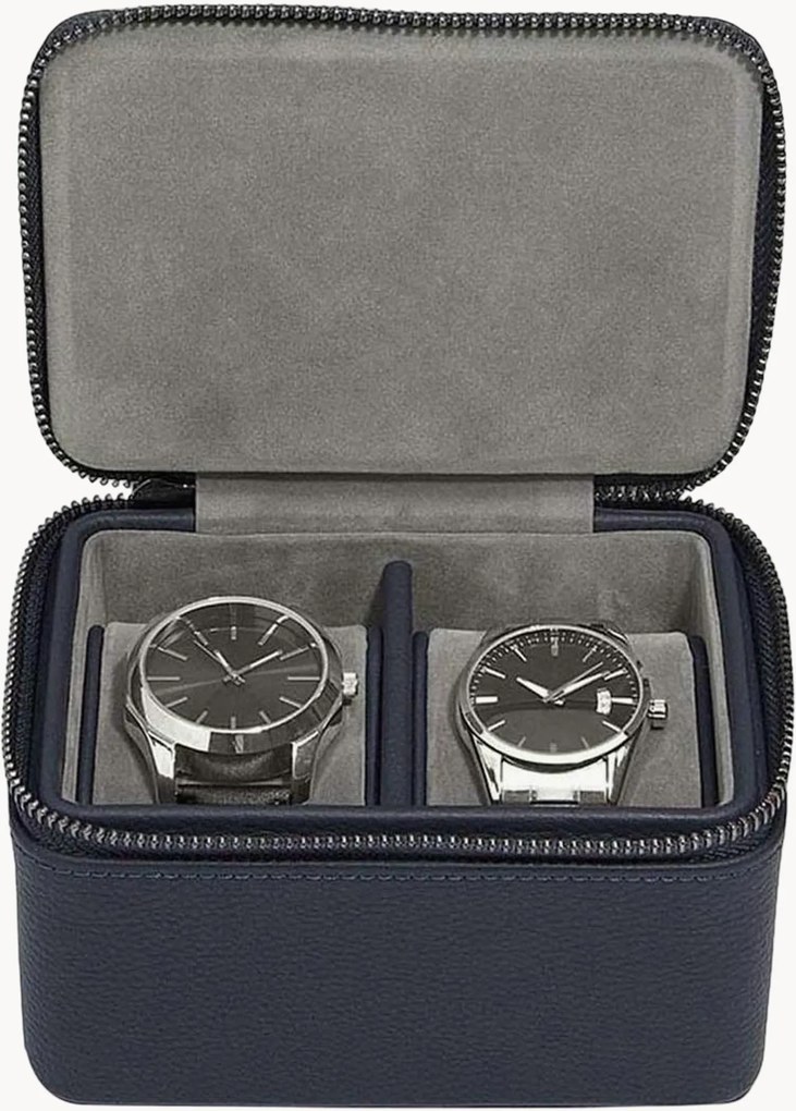 Scatola orologio Double Navy Blue