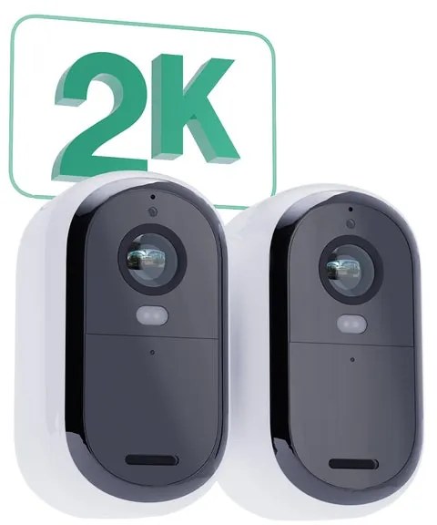 Telecamera di videosorveglianza da interno / esterno WIFI, senza fili 130° ARLO ess 2 pack doppio + pannelli solari
