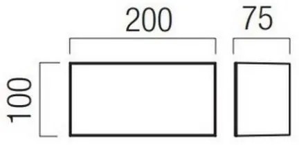 Redo 90326 - LED Applique da esterno KODIAK LED/8W/230V IP65 bianco/nero