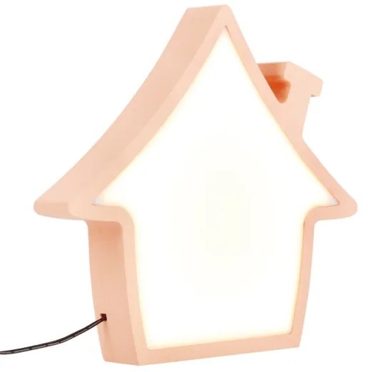 Lampada da scrivania per bambini HOUSE LED/10W/230V rosa