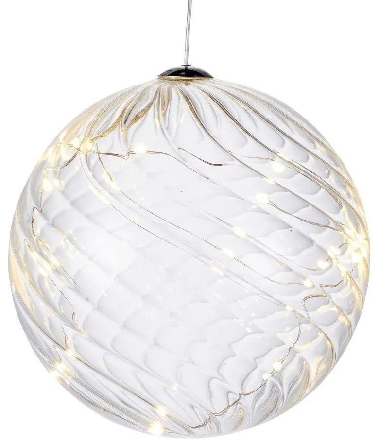 Decorazione luminosa a LED Sfera, Ø 13 cm Wave - Sirius