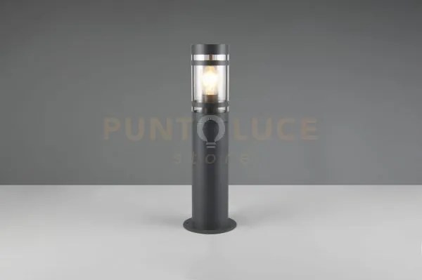 Paolma palo da esterno metallo antracite ip44 h.50cm 1 luce attacco...