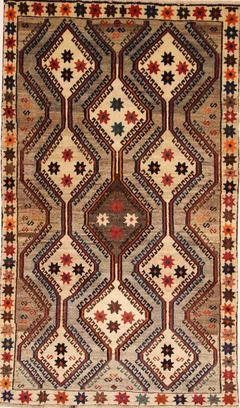 Gashghai Tappeto persiano 130 x 230 Beige (Iran) Annodato A Mano