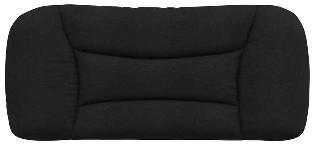 Cuscino testiera nero 90 cm in tessuto