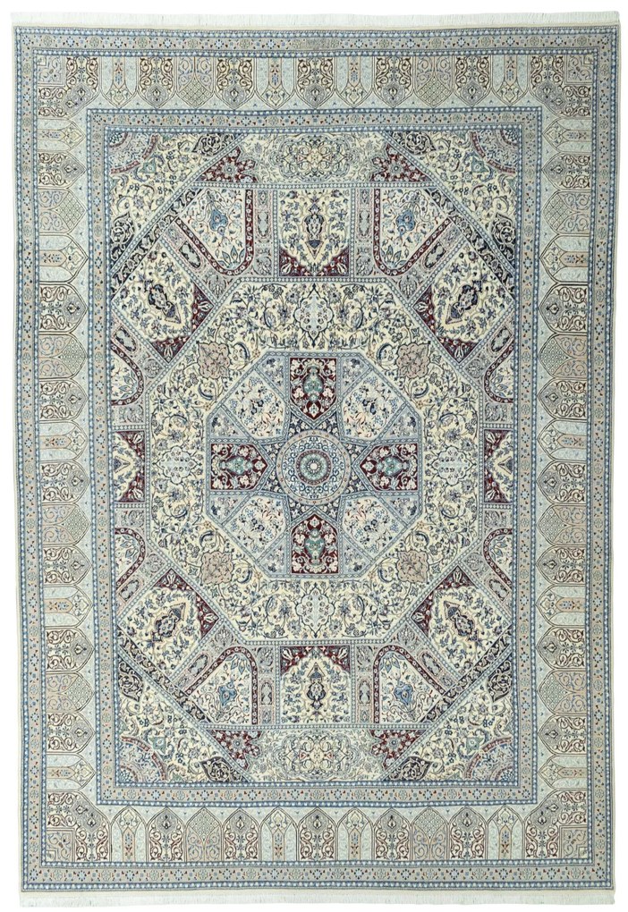 Nain Tappeto persiano 310 x 440 Beige (Iran) Annodato A Mano