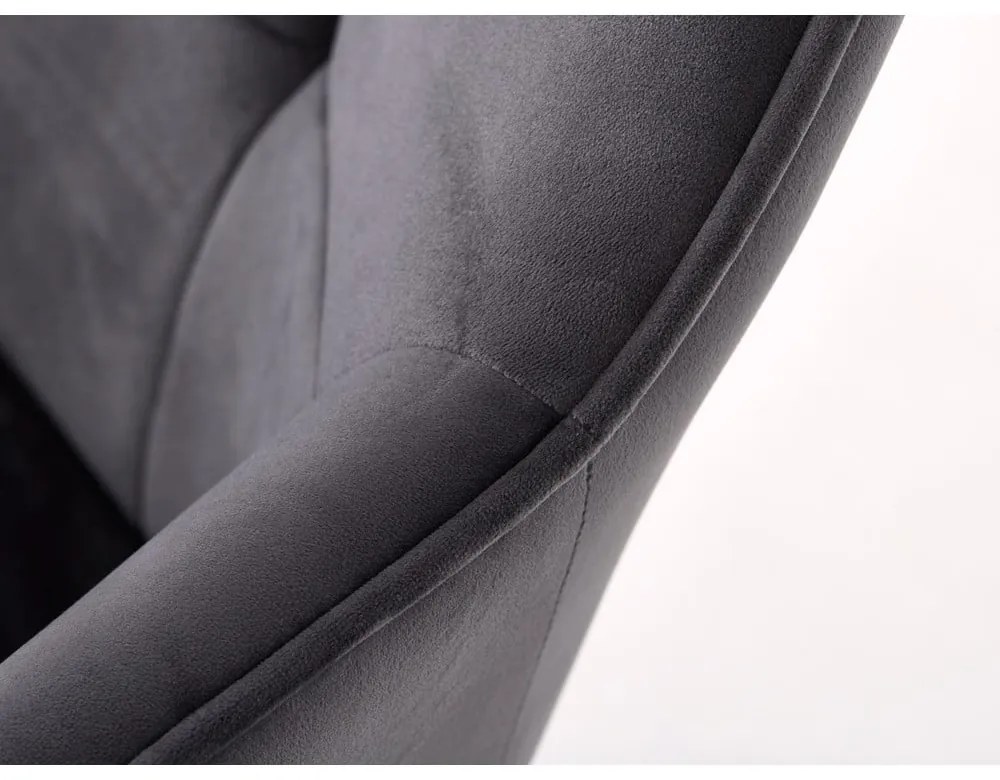 Set di sedie da pranzo grigia in imbottito con braccioli 2 pz Nolan Square – Unique Furniture