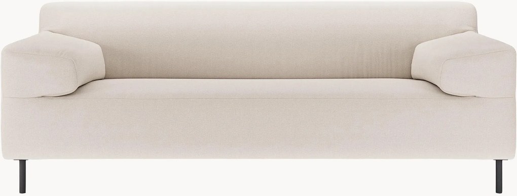 Divano 2 posti grigio argento/nero freistil180, larg. 202 cm