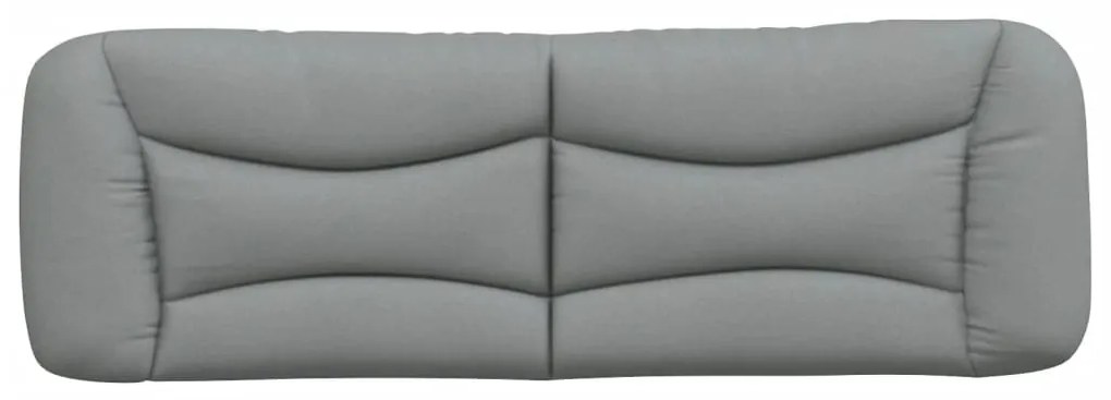 Cuscino testiera grigio chiaro 160 cm in tessuto