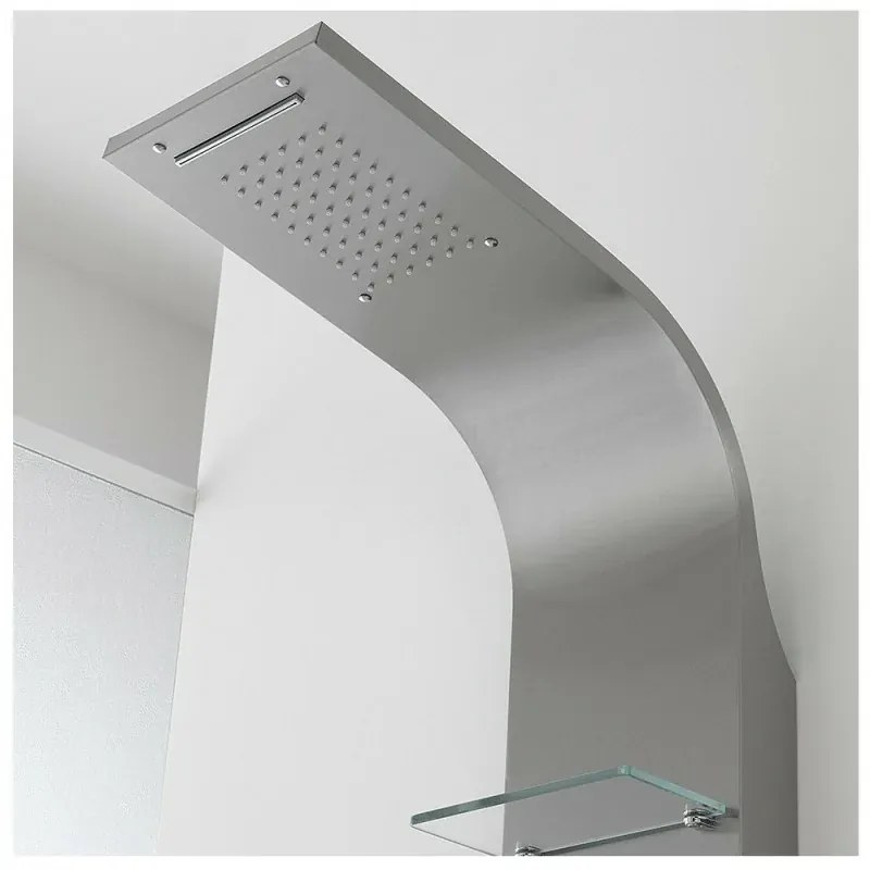 Colonna Doccia Acciaio Inox Cromo Satinato Multifunzione New York