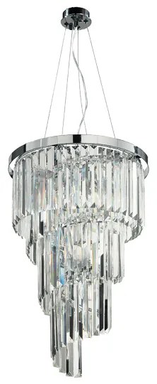 Lampadario sospensione classico 7 luci - D40 cm ALEXANDER in cristallo