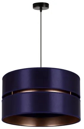 Duolla - Lampadario a sospensione con filo DUO 1xE27/15W/230V diametro 40 cm blu/oro