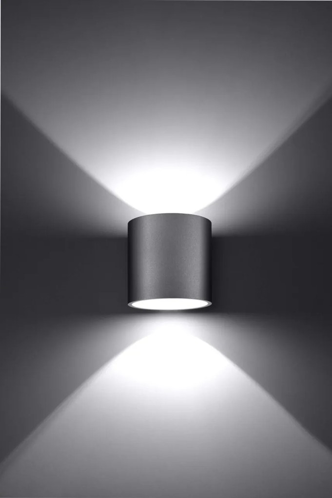 Applique da Parete in Alluminio ORBIS 1 G9 Grigia da Interno