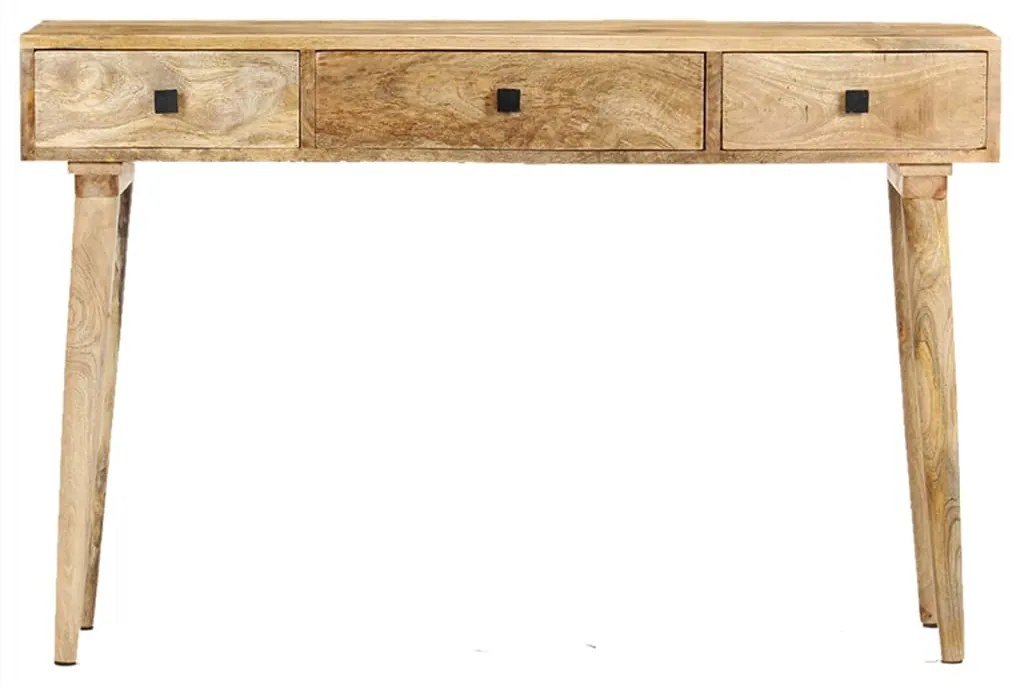 Tavolo consolle 115x35x76 cm in legno massello di mango